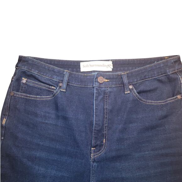 Soft Surroundings Ultimate Denim Skinny Ankle Jeans 14P Petite NWOT - Picture 4 of 10
